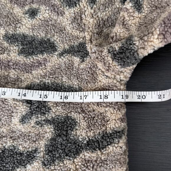 Burlebo Jacket Mens Small Camo Sherpa Quarter Zip Anorak Fleece Outdoors HuntNEW - Picture 9 of 11